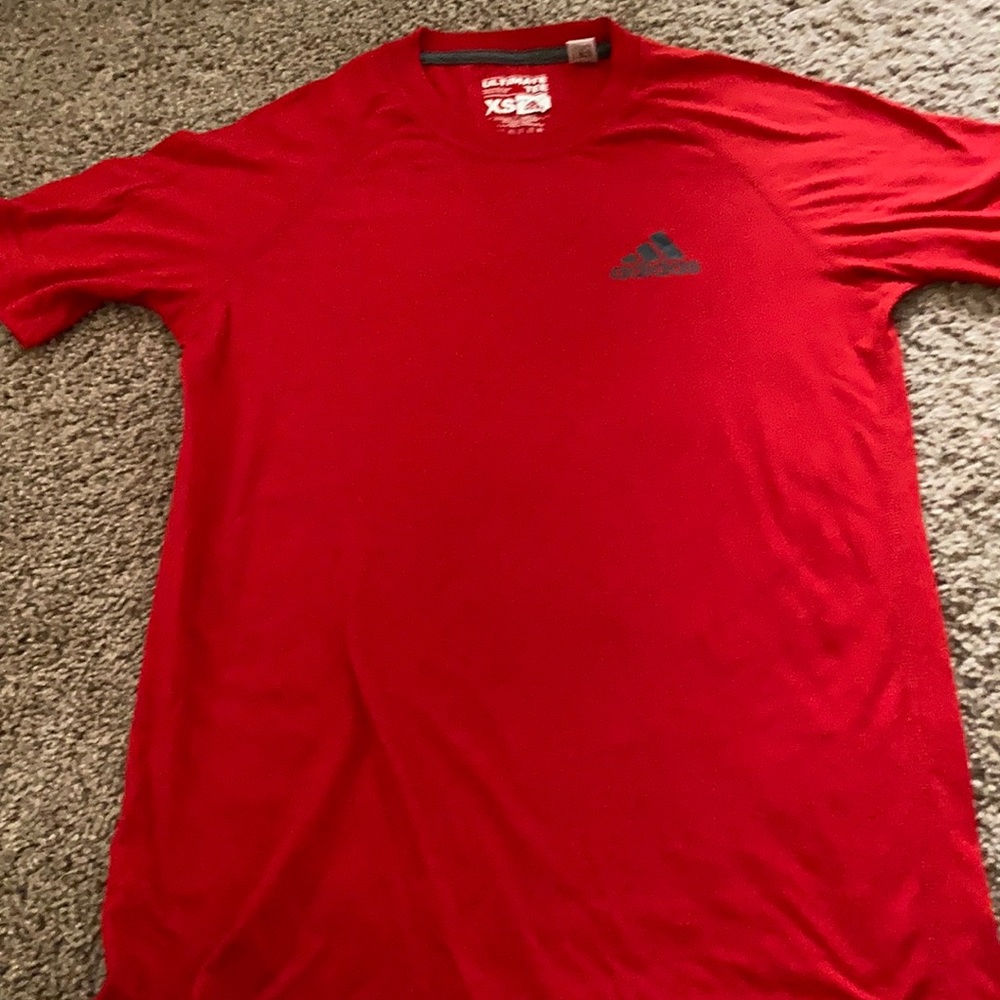red adias t-shirt